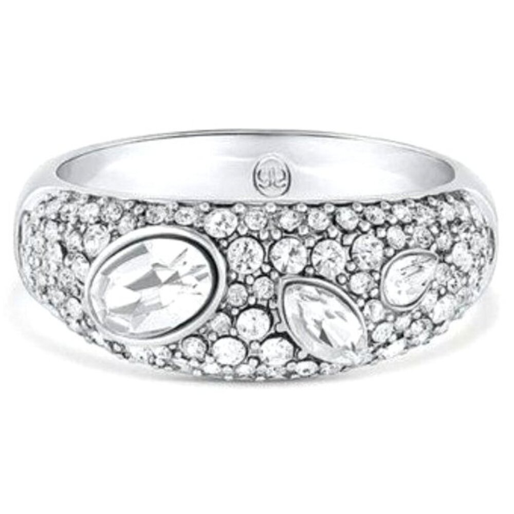 GORJANA Ring 9 Kingston Silver Crystals Bling Vintage Vibe Cocktail Ring - Picture 3 of 13